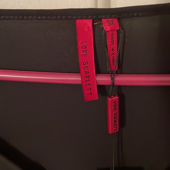 Black Ruffled Sleeve Top - Picture 2 of 5